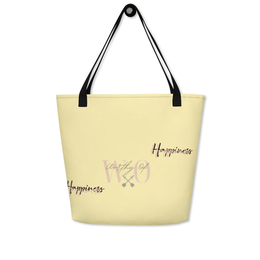 Worthy Of Happiness Tote Bag