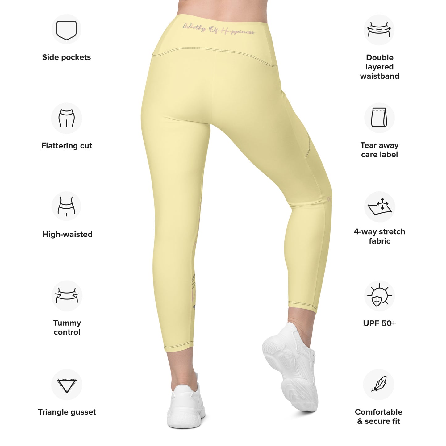 Worthy Of Happiness Leggings