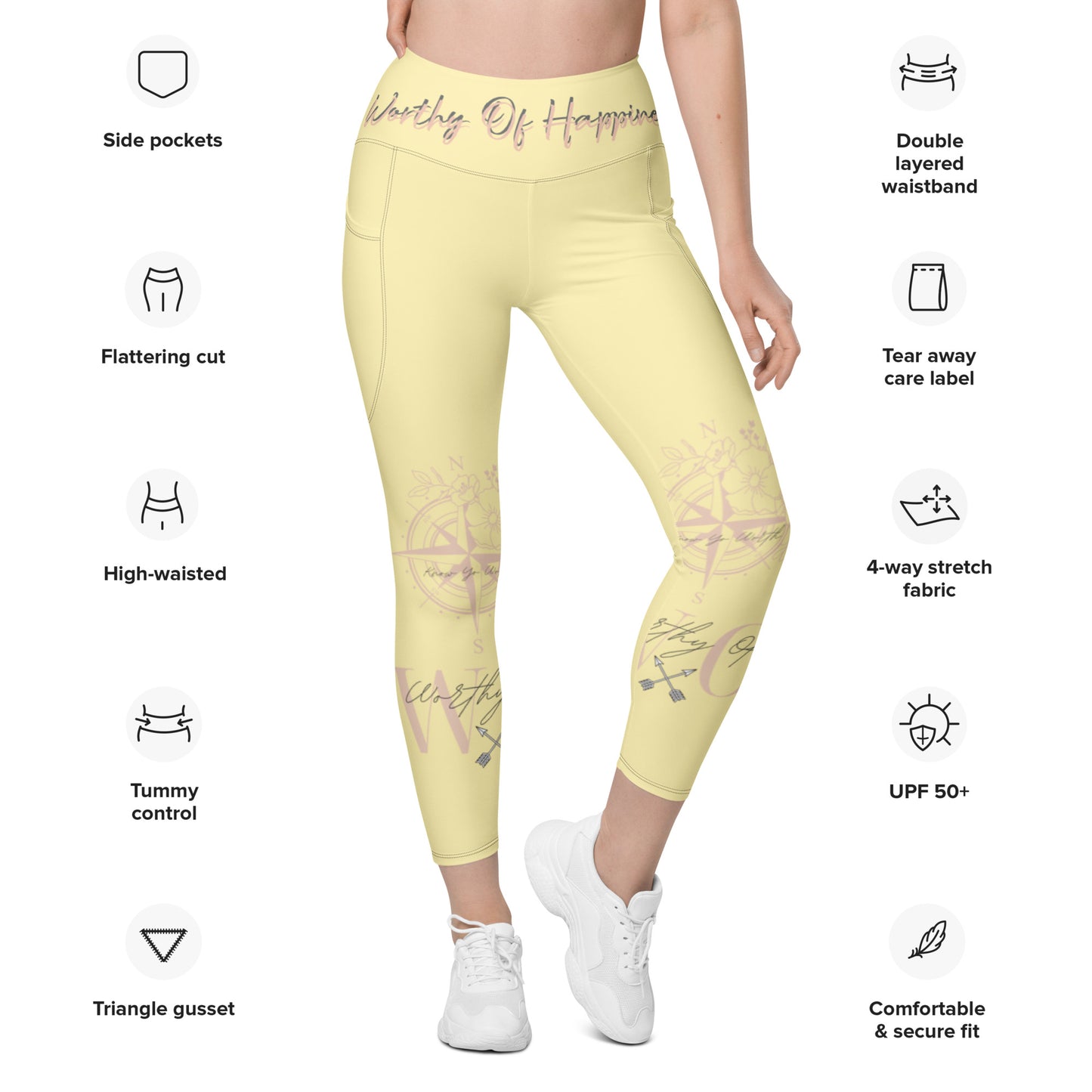 Worthy Of Happiness Leggings