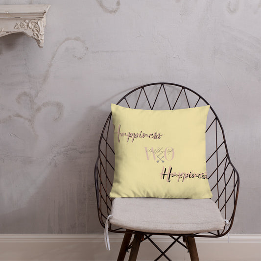 Worthy Of Happiness Premium Pillow