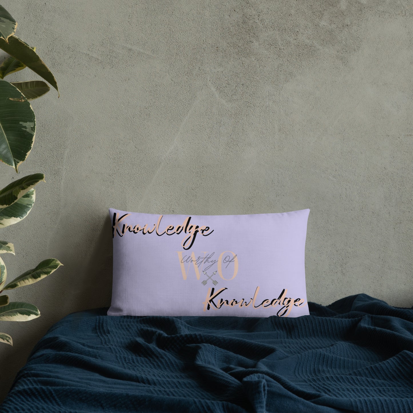 Worthy Of Knowledge Premium Pillow