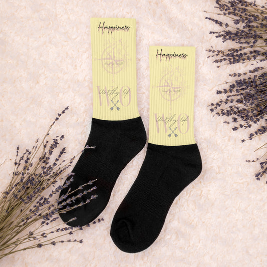 Worthy Of Happiness Socks