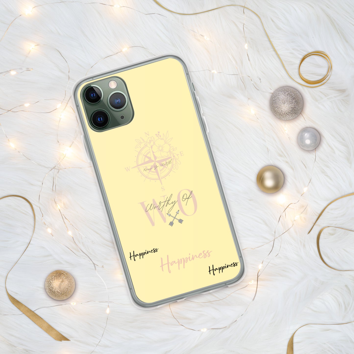 Worthy Of Happiness iPhone Case