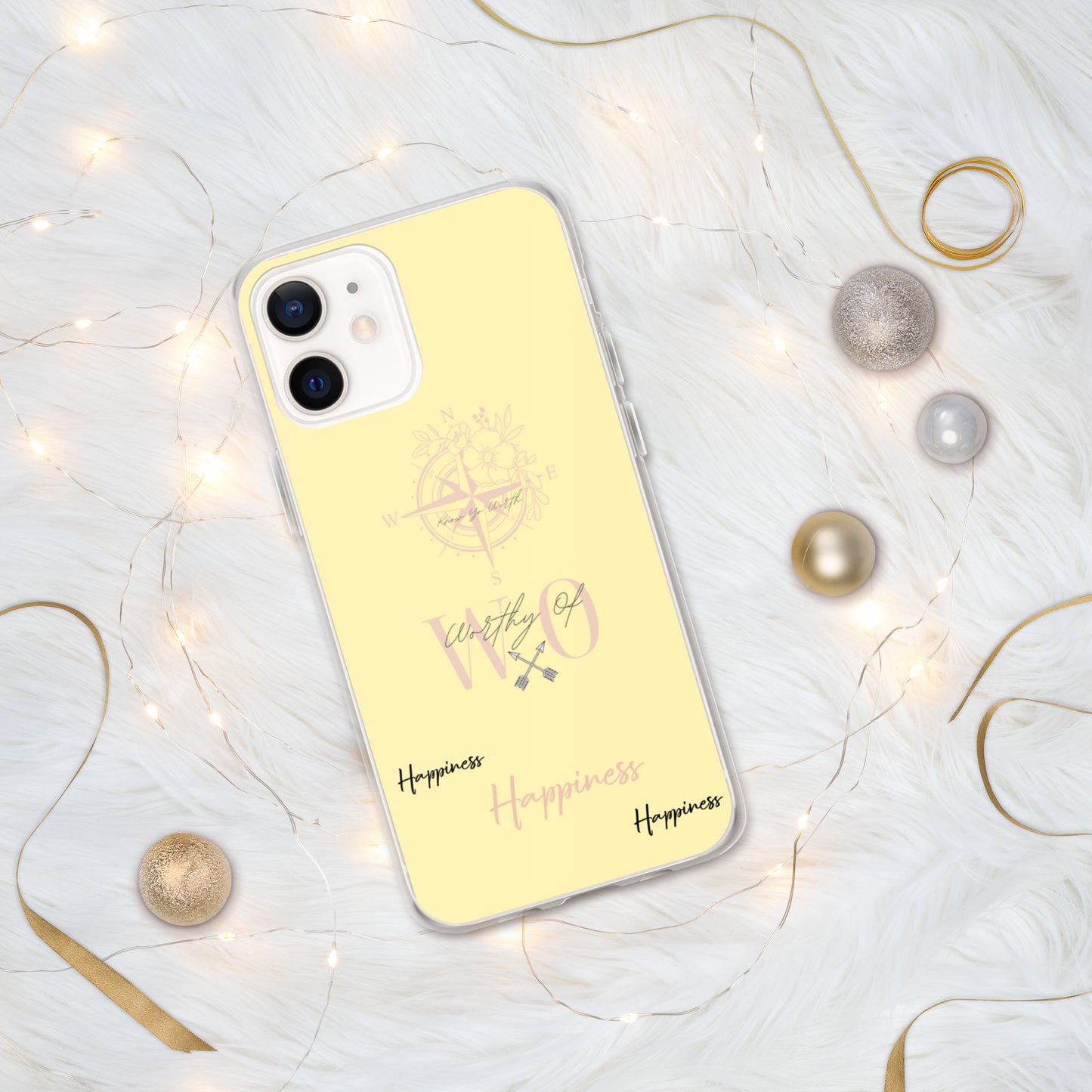 Worthy Of Happiness iPhone Case