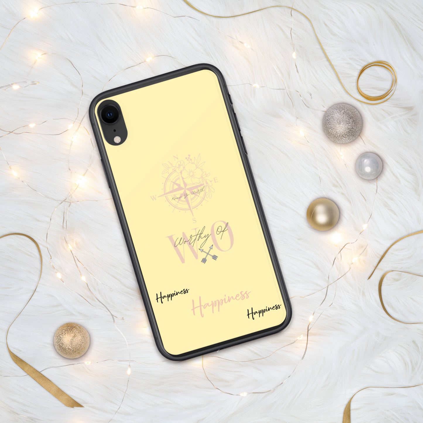 Worthy Of Happiness iPhone Case