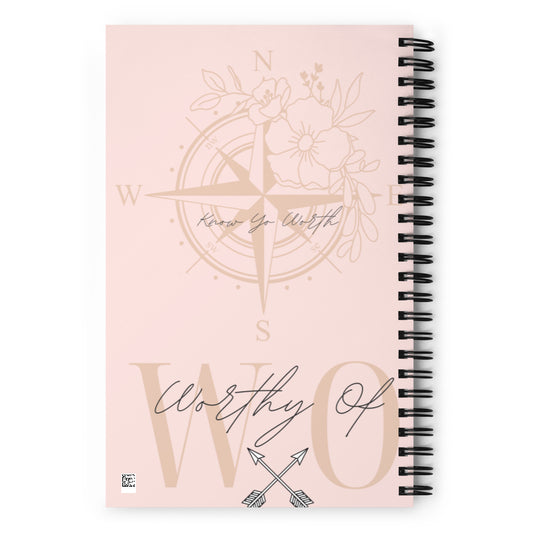 Worthy Of Love Spiral notebook