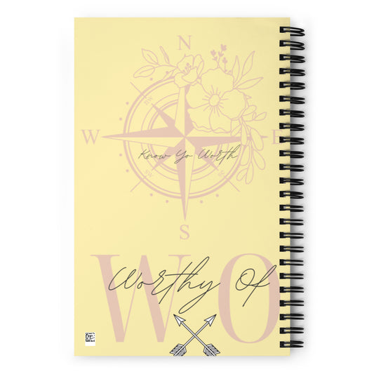 Worthy Of Happiness Spiral notebook