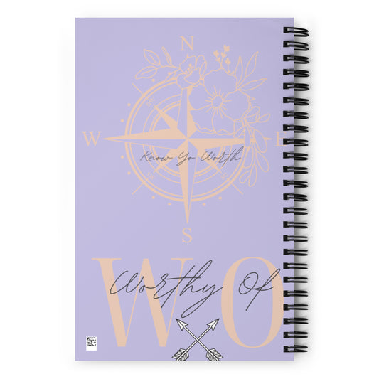 Worthy Of Knowledge Spiral notebook