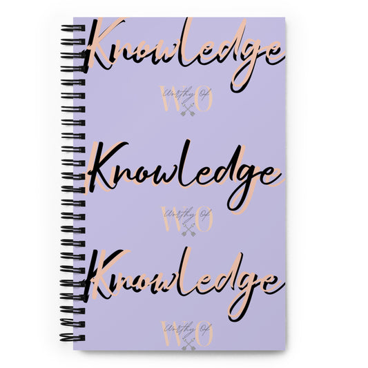 Worthy Of Knowledge Spiral notebook