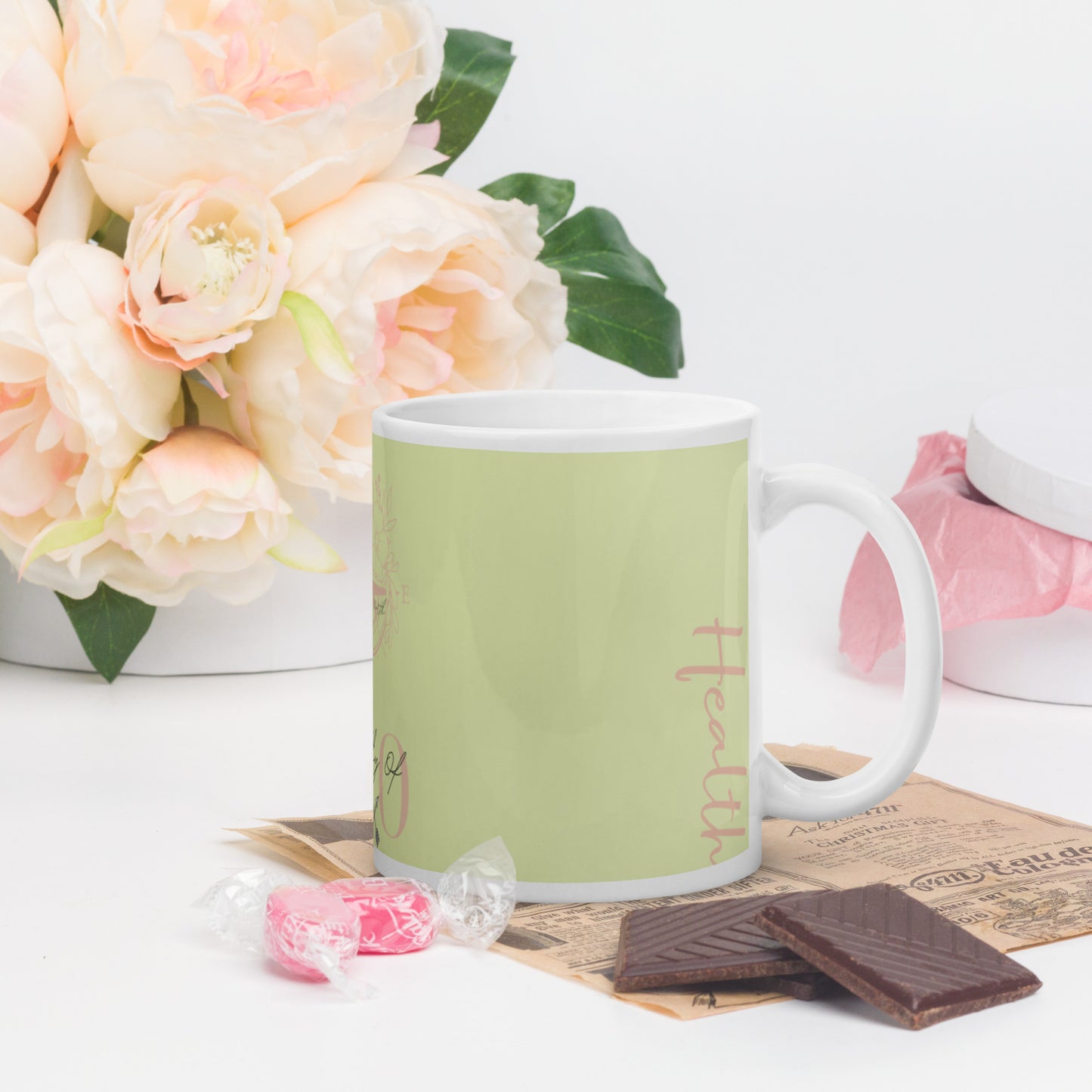 Worthy Of Health glossy mug