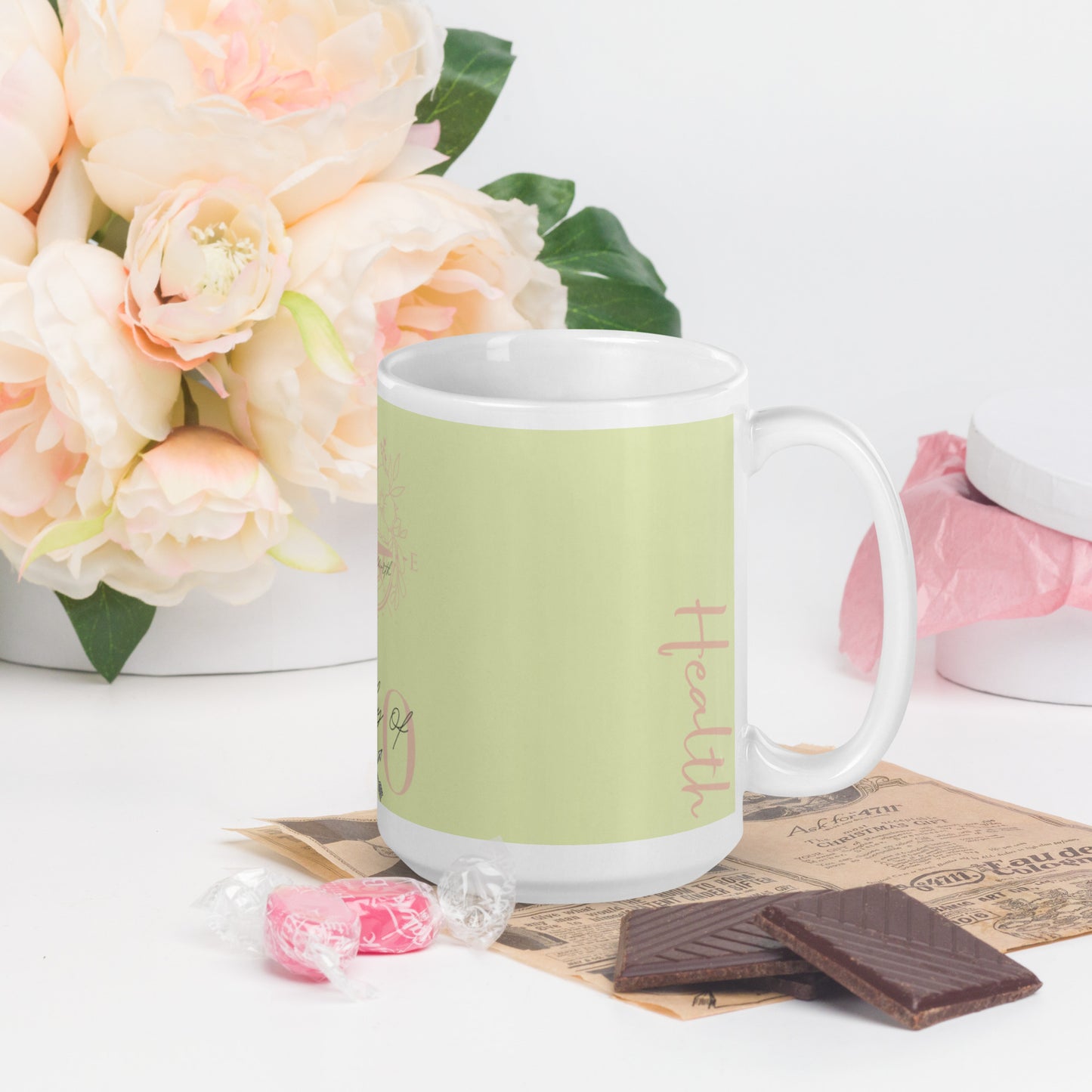 Worthy Of Health glossy mug